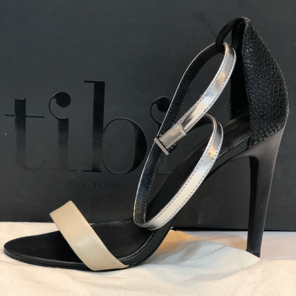 Tibi Amber heels in nude and silver. Size 36 - Picture 4 of 8